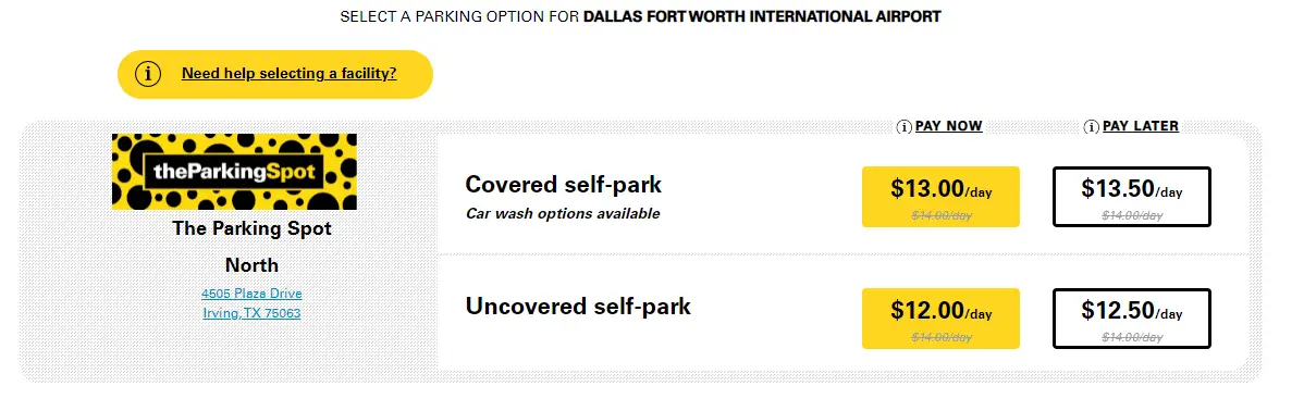 DFW Airport Parking Rates Best DFW Offsite Parking Tripversed   THE PARKING SPOT 1 